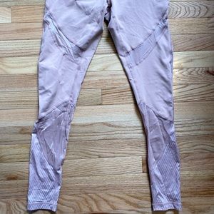 Light pink Zella mesh yoga leggings